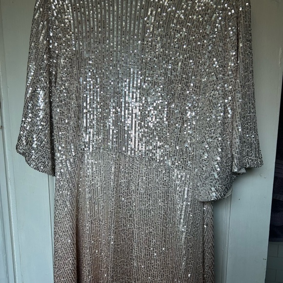 Sequin Champagne Ombre Mini Dress - Picture 1 of 5